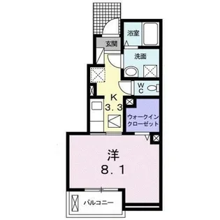 ルピエ中島【1階】の間取り