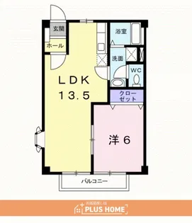 パルシャス園部Ⅱ【2階】の間取り