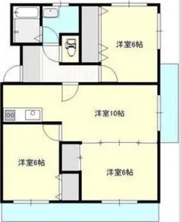 水原マンション【3階】の間取り