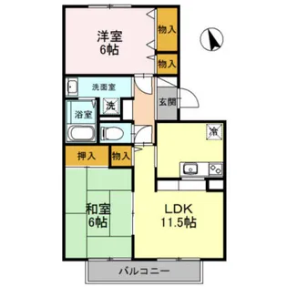 ビーハイブ【2階】の間取り