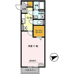 Floraみさき【2階】の間取り