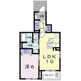 ルミナーレ西浜【1階】の間取り