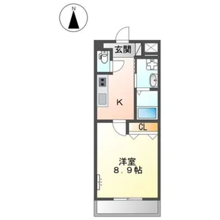 フルハウス黒田Ⅰ【3階】の間取り