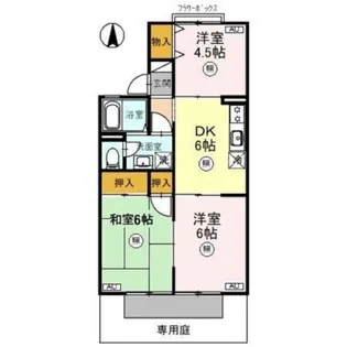 ピュアハイツ有本 Ⅱ【1階】の間取り