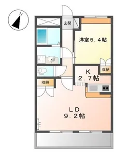 グランチェスタⅡ【1階】の間取り