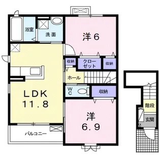 クレバーハウスⅡ【2階】の間取り