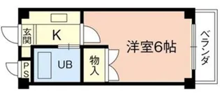 コスモハイツ【2階】の間取り