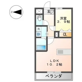 グラン フェリシア【1階】の間取り