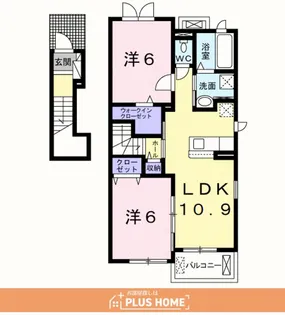 プラシド・ラウレア【2階】の間取り