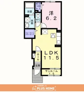 フロレゾンA【1階】の間取り