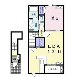 レジナス クスミール【2階】の間取り