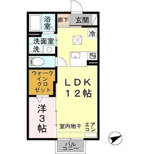 パインズコートⅡ【1階】の間取り