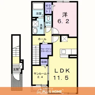 ウエスタン ヴィレッジⅠ【2階】の間取り