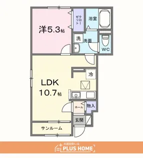 アリアーテⅢ【1階】の間取り