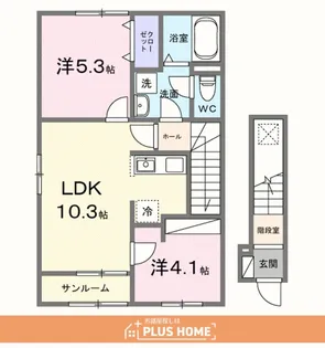 アリアーテⅢ【2階】の間取り