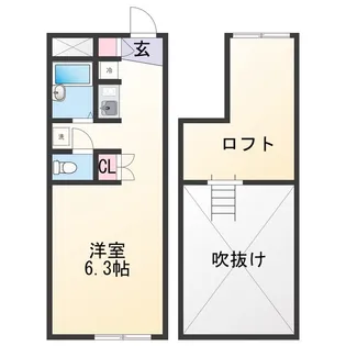 ソフィア弘西【2階】の間取り