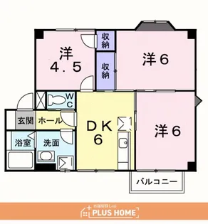 プラドール布施屋Ⅱ【2階】の間取り