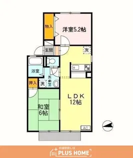 コートダジュールTⅡ A棟【1階】の間取り