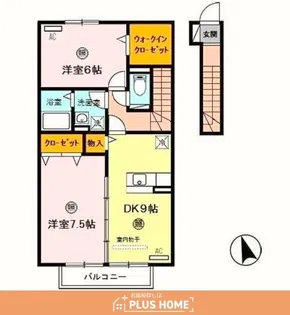 グランモア ミヤビ【2階】の間取り