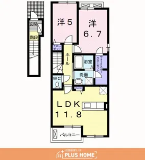 フォルトゥーナ【2階】の間取り