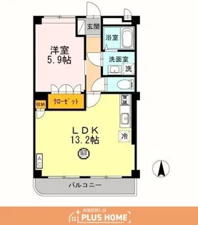 シャランテ橘Ⅰ【2階】の間取り