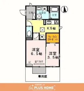ミル・クレール アネックス B棟【1階】の間取り