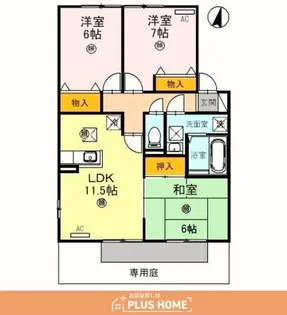 シンフォニータウンⅠ B棟【1階】の間取り