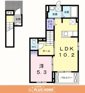 ガーデンコート【2階】の間取り