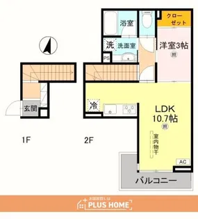 グレイスコート狐島【2階】の間取り