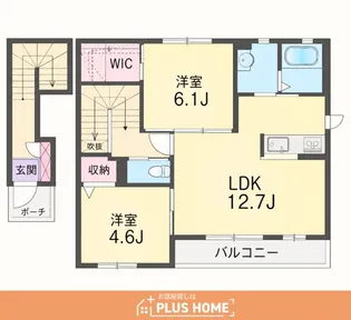 フローラ西浜【2階】の間取り