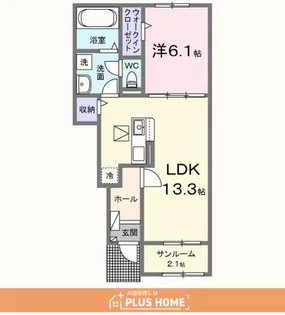 内原アパート(028597401)【1階】の間取り
