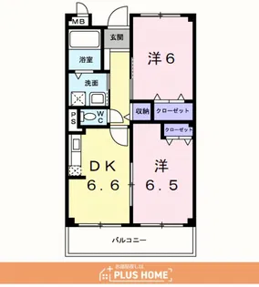 スマイルコーポ西乃庄【3階】の間取り