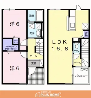 ピアニー関戸【1階】の間取り
