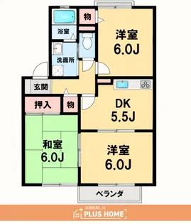 ヴィラフィオーレ【2階】の間取り