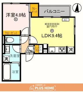 D−Luce黒田−EAST(ディールーチェ)【2階】の間取り