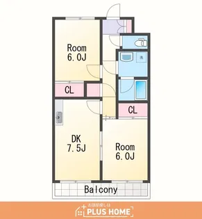マンショングリム【2階】の間取り
