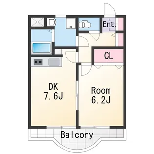 和歌山県和歌山市紀三井寺【マンション】の間取り