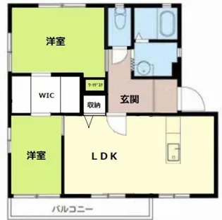 フレグランス松江【2階】の間取り