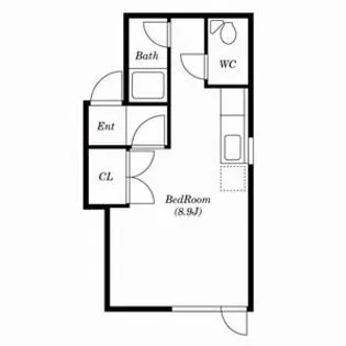 PLAZA IN 374(プラザ イン 374)【203号室】の間取り