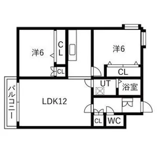 昇光ハイツ【4階】の間取り