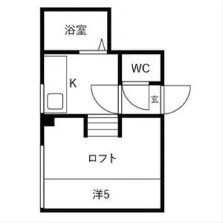 マリオンビスタ大谷【107号室】の間取り