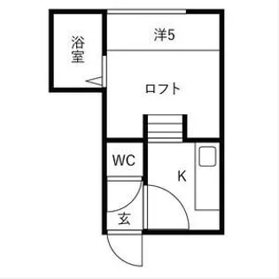 マリオンビスタ大谷【102号室】の間取り