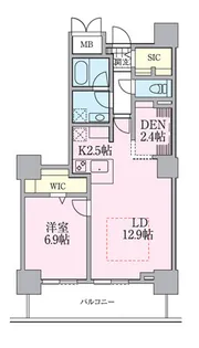 ロイヤルパークスタワー南千住【21階】の間取り