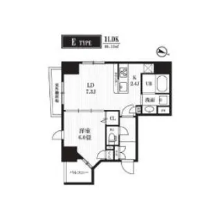 PEAKS神田【11階】の間取り