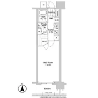 コンフォリア秋葉原EAST【10階】の間取り