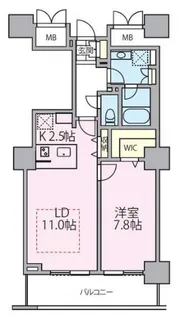 ロイヤルパークスタワー南千住【5階】の間取り