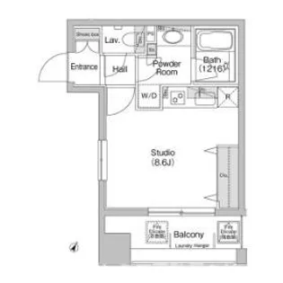 コンフォリア神田神保町【6階】の間取り