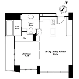 Walk 赤坂【2階】の間取り