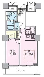 ロイヤルパークスタワー南千住【13階】の間取り