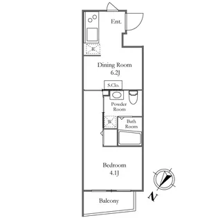 KDXレジデンス三宿【3階】の間取り